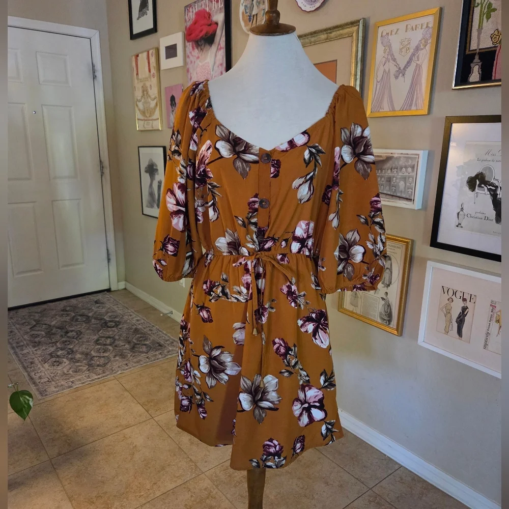 Indulge In Style Sienna Floral Mini Dress NEW